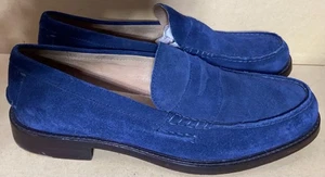 Polo Ralph Lauren Wildleder Mokassins Penny Halbschuhe königsblau Schuhe Herren 11,5 D US Dustan - Bild 1 von 11