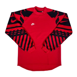 NIKE 90s Red Goalkeeper Football Shirt YXL/XS Boys Youth Vintage Soccer Jersey - Picture 1 of 8