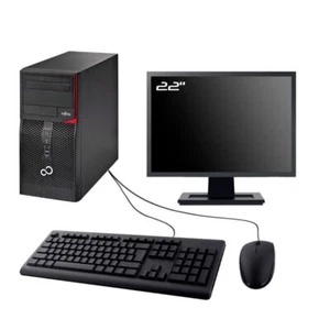 PC Fujitsu Esprimo P420 tour Bildschirm 22 " Intel I7-4770 RAM 16Go SSD 2To W10 - Bild 1 von 6