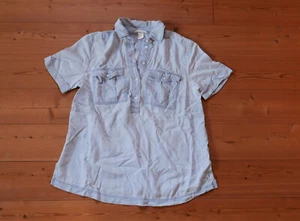 Umstandsbluse H&M Mama Jeanshemd, Gr. S, Stillbluse, Schwangerschaftsbluse blau - Bild 1 von 3