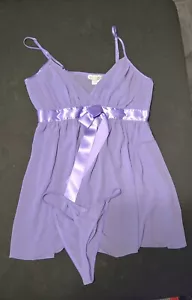 Seductivewear by Cinema Etoile Womens Nightie Lingerie Lavender Large - Picture 1 of 7