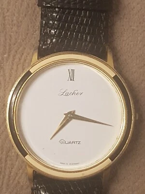 Lacher Armbanduhr Herren, Funktioniert, Made In West Germany - Bild 1 von 4