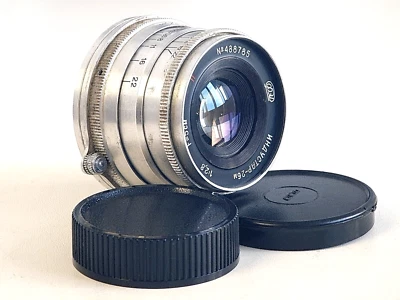Objectif Industar-26 m 5 cm F/2,8, rouge "P", URSS pour FED Zorki Leica M39 !... - Photo 1/4