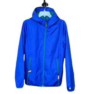 Champion Unisex Bright Blue Hooded Windbreaker Jacket size XL 16/18 - Picture 1 of 14