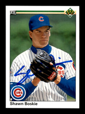 1990 Upper Deck # 722 Shawn Boskie Autograph Signed Card (M2) Chicago Cubs