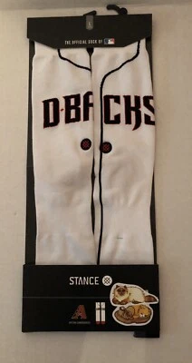 Stance MLB Arizona Diamondbacks Men's Large White Socks Size 9-12 MSRP $18 - Image 1 of 2