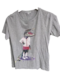 Vintage Lacoste T Shirt Damen Gr. Large 40 Alligator Tennis Grafik City - Bild 1 von 9
