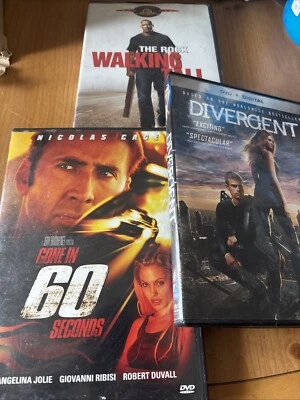 3 Dvd Divergent, Gone In 60 Seconds, Walking Tall - Image 1 of 4