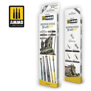 Ammo Brushes for Weathering Diorama Set5 Pack, #AMIG7611 - Picture 1 of 1