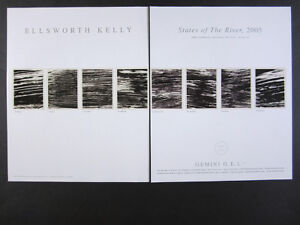 2005 Ellsworth Kelly States of the River lithographs offer vintage print Ad