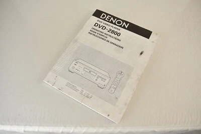 Denon DVD-2800 DVD Player Original Instruction Manual - Image 1 of 2
