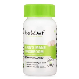 Lion's Mane Extract Capsule Focus, Memory, Cognitive Wellness Wild Harvested - Picture 1 of 5