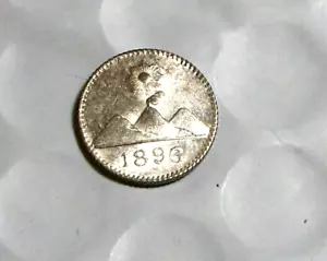 1896 Guatemala 1/4 Echt Silber vz/st #5504 - Bild 1 von 2