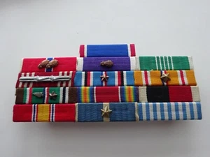 US Ordensspange  Bandspangen  WWII Army Cross Korea usw. - Picture 1 of 2