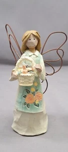 Willow Tree Girl Angel with Flower Basket - Picture 1 of 6