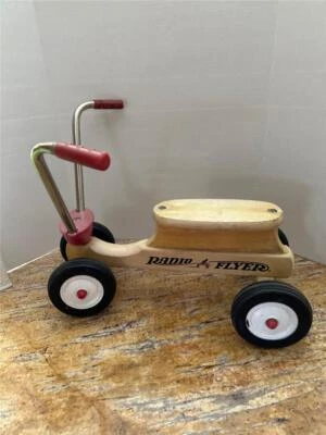 Radio Flyer Original 18" Scooter Madera Bicicleta Juguete De Colección Foto 1 de 4