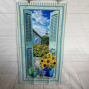 Michael Miller Fabrics Summer Sunflower Quilt Fabric Panel 24" x 44" - Picture 1 of 7