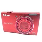 Nikon COOLPIX S6200 Digital Camera brilliant red color