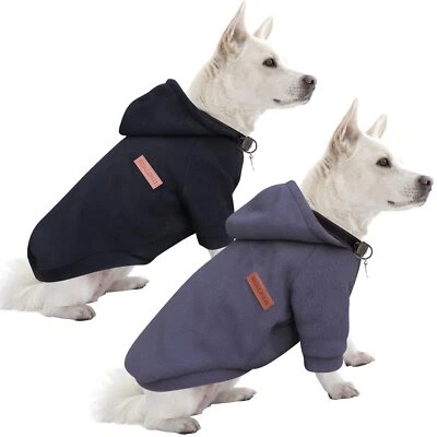 Kapuzenpullis für Hunde Hoodie Hunde Sweatshirt Fleece Chihuahua Pullover War... - Bild 1 von 4