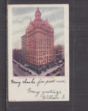 CHICAGO, ILLINOIS, COLUMBUS MEMORIAL BUILDING,1906 ppc., 2c. Chicago to Germany.