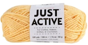Premier Yarn Just Active Gold 2067-01 Medium 109 yds 1 skein - Yellow - Picture 1 of 4