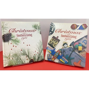 Christmas With Southern Living Lot Of 2 Retro Recipes Decorations Crafts 1981-82 - Foto 1 di 18