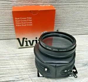 New Old Stock Vivitar Japan Dual Cross Camera Lens Filter - DCS 55mm - Picture 1 of 4
