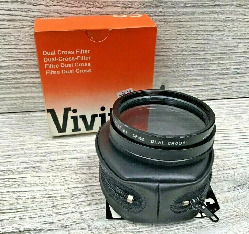 New Old Stock Vivitar Japan Dual Cross Camera Lens Filter - DCS 55mm - Image 1 of 4
