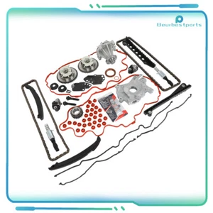 Timing Chain Kit Oil Water Pump For 04-08 Ford F150 Lincoln 5.4L Phaser Gaskets - Picture 1 of 16