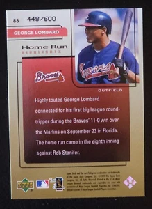 UD Challengers for 70 Challengers Ed. 1999 HR Highlights #86 George Lombard/600 - Imagen 1 de 3