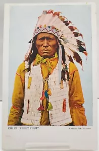 CHIEF "FLEET FOOT" - unposted - POST CARD - listing #6647 - Picture 1 of 9