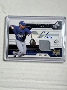 2008 SP AUTHENTIC CHIN-LUNG HU AUTO JERSEY RC /999 LOS ANGELES DODGERS Rookie - Picture 1 of 2