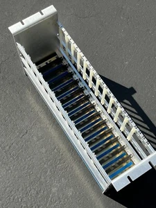 Mupac card cage, 19" rack mount, 26 slots, 13 loaded, wire-wrap, 4.5"x6.5" cards - Picture 1 of 3