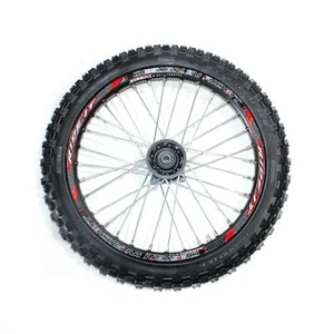 BLACK 15mm Axle 70/100 - 17 17" Inch Front Wheel Rim Tyre Tire PIT PRO Dirt Bike - Picture 1 of 7
