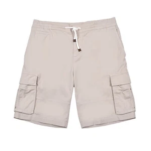 BRUNELLO CUCINELLI MEN'S COTTON MULTI POCKET CASUAL CARGO SHORTS - Picture 1 of 3