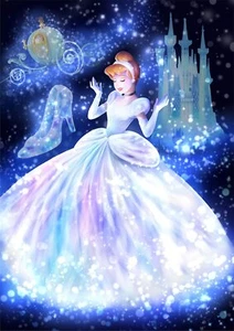 Rompecabezas Disney Arte Manchado Cenicienta 266 Piezas Pequeñas Tenyo DSG-266-960 - Imagen 1 de 3