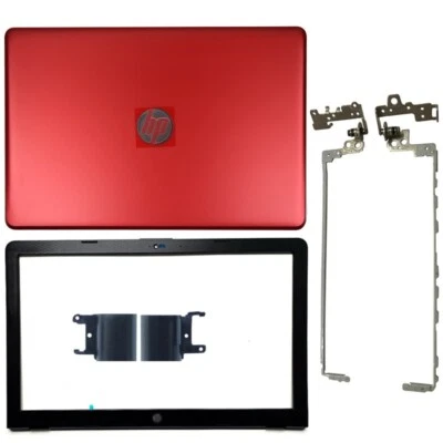 New for HP 15-BS 15G-BR 15-BW 15T-BR Red LCD Back Cover+Bezel+Hinges+Hinge Cover - Image 1 of 4