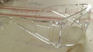 (QTY 2) Clear Safety Glasses / Side Protection / Wraparound / FREE Shipping! - Picture 1 of 6