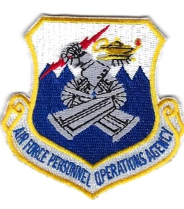 PATCH AIR FORCE PERSONNEL OPERATIONS AGENCY WASH. DC JT31 - Picture 1 of 1