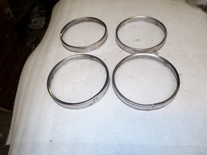 1958-1972 GM headlight stainless rings - Picture 1 of 1