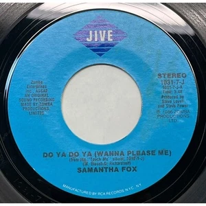 Samantha Fox Do Ya Wanna Please Me / Want You to Want Me 45 Rock 1986 - Picture 1 of 6