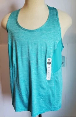 Camiseta sin mangas Xersion para mujer Plus 0X, 02, 3XOrange Granadine, verde piscina sin mangas Foto 1 de 4