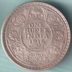 BRITISH INDIA 1916 KING GEORGE V ONE RUPEE RARE SILVER COIN IN TOP GRADE