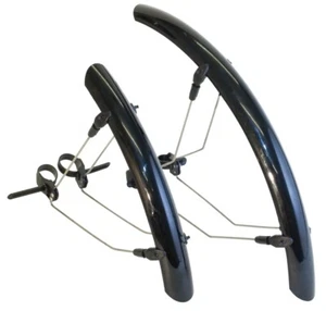 ETC MTB FRONT AND REAR MUDGUARD SET EASY FIT BICYCLE FOR 700 X 25C-35C FIXIE QR - Picture 1 of 2