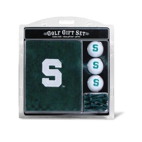 Michigan State Spartans Golf Gift Set with Embroidered Towel [NEW] NCAA Ball Tee Cover