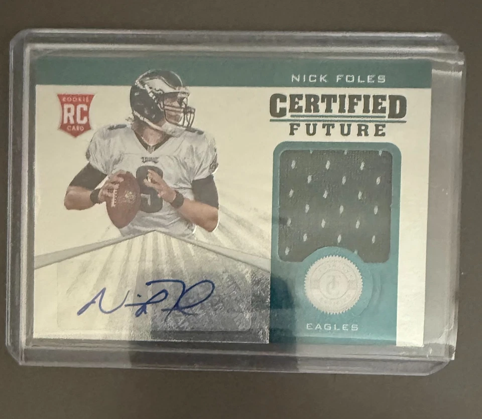 Nick Foles  RC 2012 Panini Totally Certified Future Rookie Auto Patch serial/175 - Image 1 of 1
