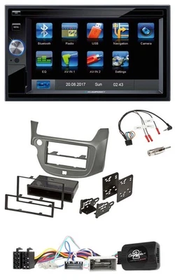 Blaupunkt 2DIN Bluetooth TMC USB Lenkrad SD Navigation für Honda Jazz ab 2014 si - Bild 1 von 4