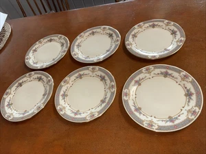 royal Doulton Minton Persian Rose Salad plates " Lot of 6 bone china England - Picture 1 of 7