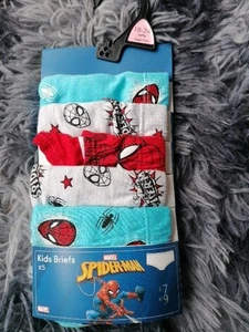 Marvel Spiderman Kinder Baumwolle Slips Hosen Alter 18-24 Monate 5er Pack Neu Kostenloser Versand - Bild 1 von 2