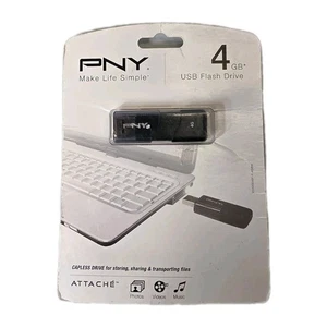 PNY 4GB USB-Stick Classic Attache schwarz neu versiegelt - Bild 1 von 2